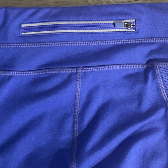 Athleta Sonar Crop Capri Legging Women XS 63291 Blue Running Workout Pockets EUC - Picture 5 of 8